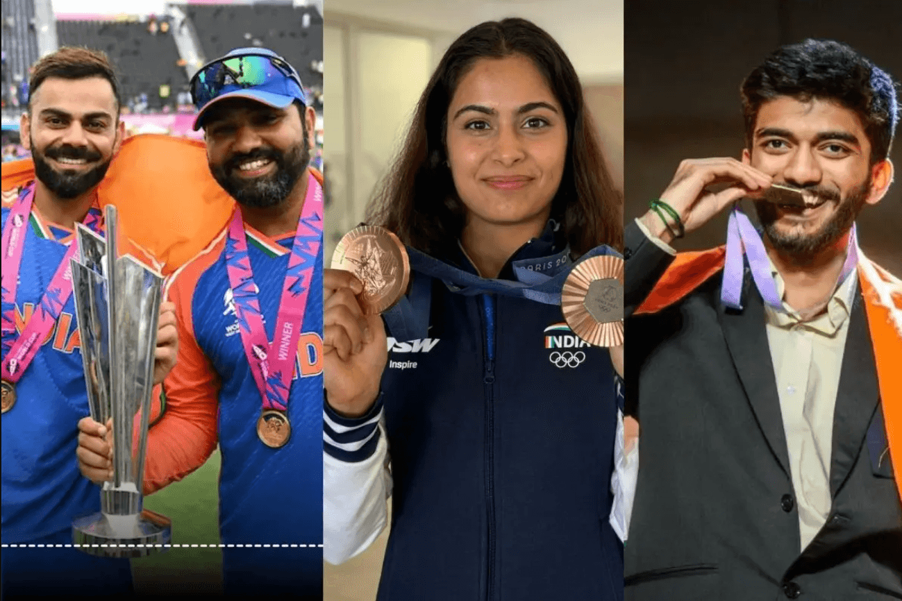 YEAR ENDER OF 2024 INDIA BEST SPORTING MOMENTS – D GUKESH WORLD CROWN, T20 WORLD CUP WINNING, MANU BHAKER GLORY AND MORE